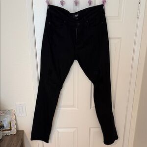 PAIGE Men's Dark Slim Lennox ripped Jeans